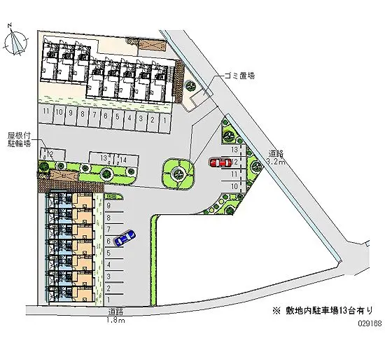 ★手数料０円★倉敷市西富井　月極駐車場（LP）